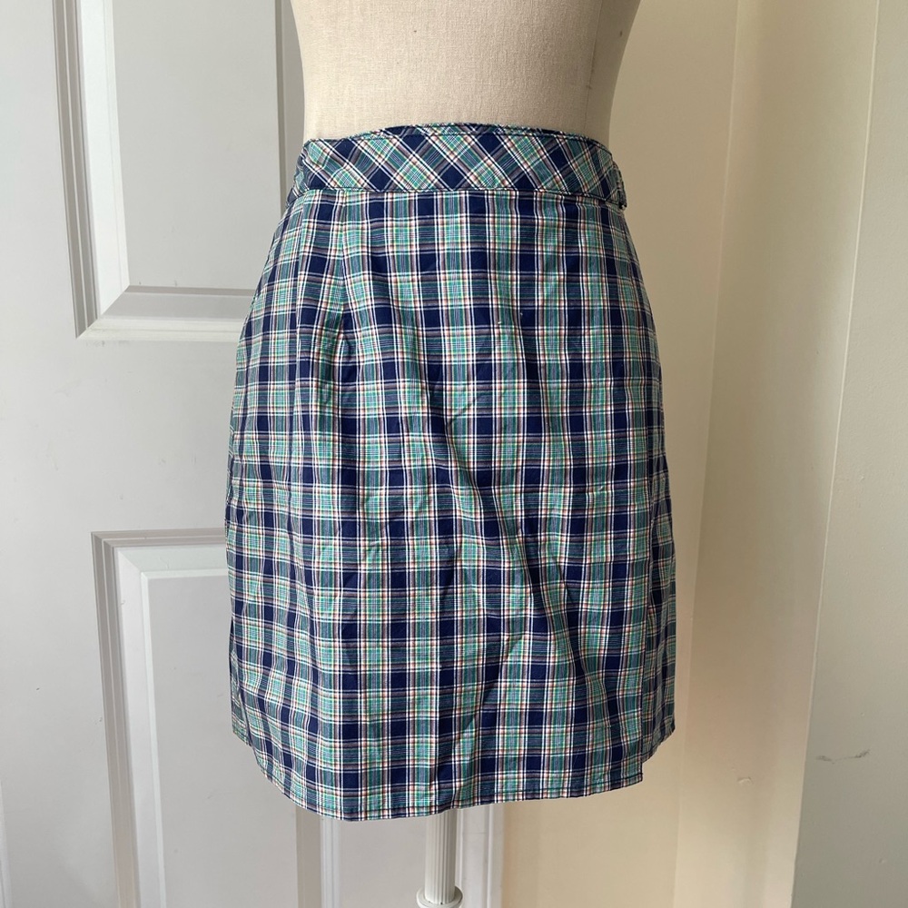 Vintage Gap Plaid Wrap Skirt